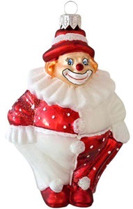 glas figur af sjov klovn